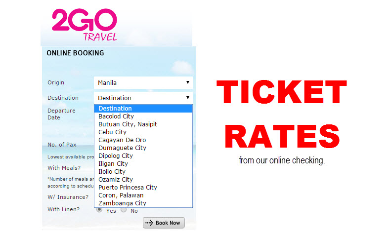 2go travel ticket manila to ozamiz