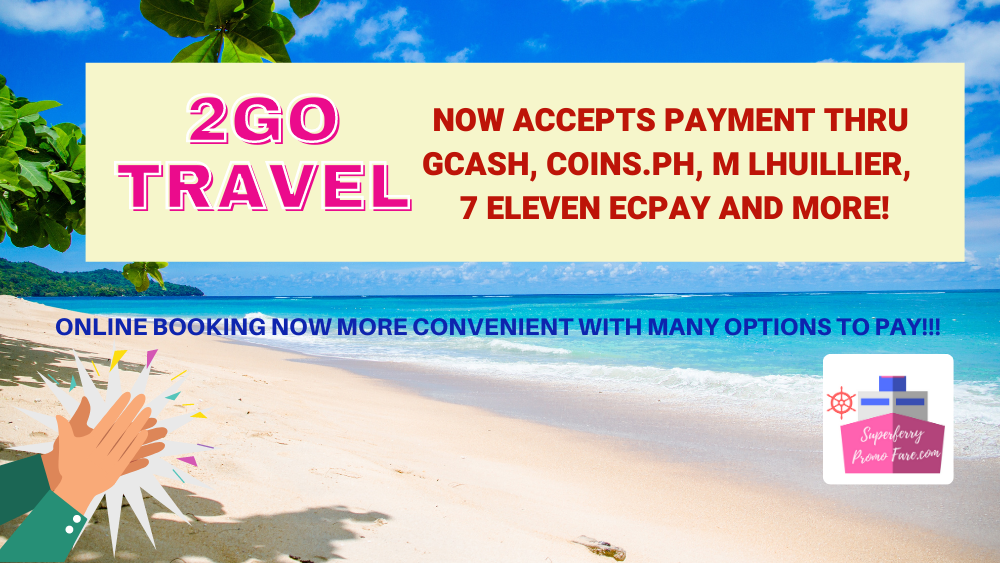 2Go Travel Payment Methods for Online Booking now Accepts